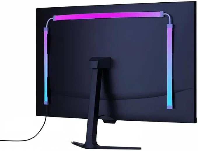 RGB Monitor Backlight with Screen Sync, Dual USB Powered Ambient Lighting Kit for 24 Inch PC Monitors, Music Mode, Dynamic Dreamcolor Gaming Lights for Desk Setup (4 Sides - 24 inch) - view 3