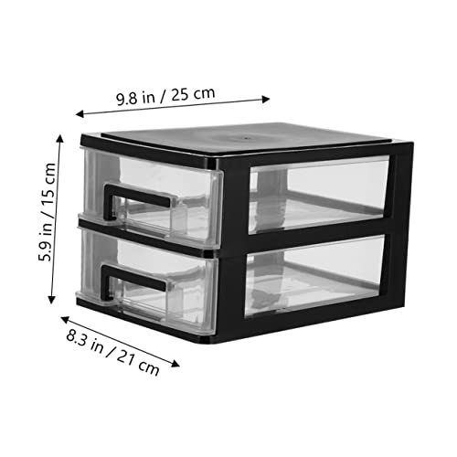 Plastic Drawer Storage Box Organizer Two Layer for Desktop - view 3
