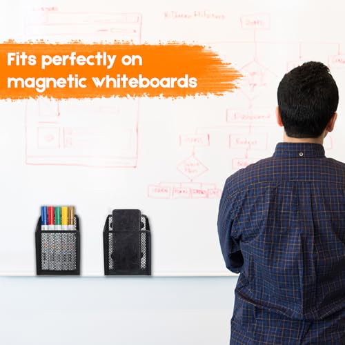 Magnetic Pencil Holder Whiteboard Pen Holder Locker Accessories (1-Slot*2) - view 5