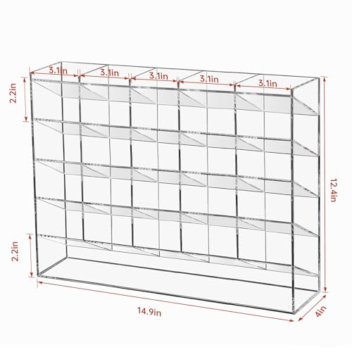 Acrylic Vertical Marker Organizer for 310 Markers, Desk Orgaizer - view 6