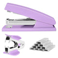 Stapler 25 Sheet Capacity with 1000 Staples and Staple Remover, Purple