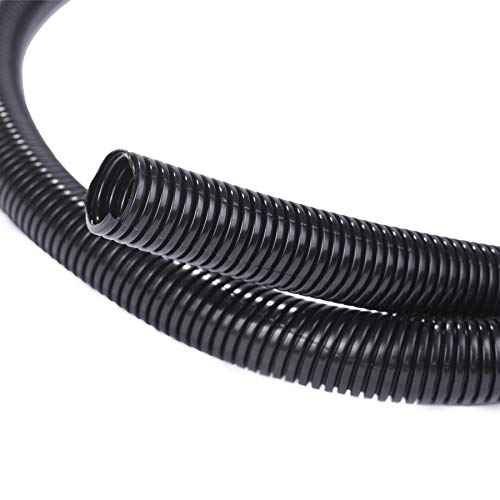 10ft - 1 inch Split Wire Loom Tubing - Black
