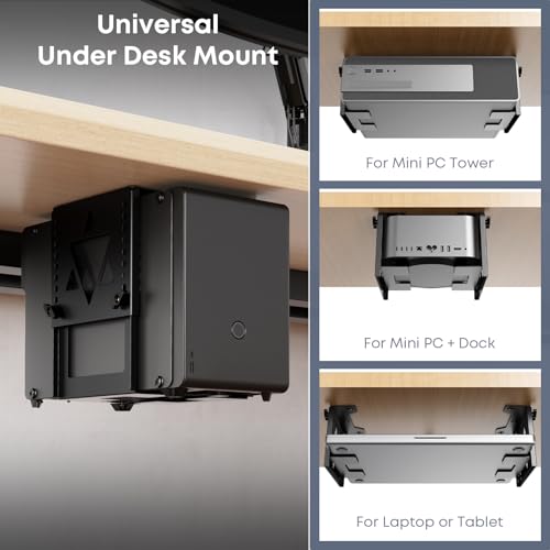 Under Desk Mini PC Mount NAS Mount Bracket Holder - view 4