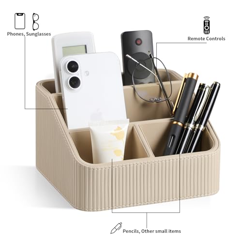 Small Remote Control Holder Bedside Nightstand Organizer Desk Caddy - view 4