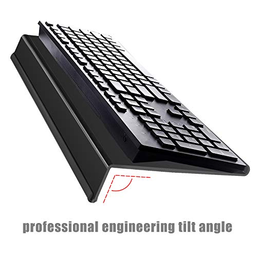 Computer Keyboard Stand Acrylic Keyboard Tray with Rubber Strip Ticker Acrylic Keyboard Riser Holder for Easy Ergonomic Typing and Working at Home and Office - view 7