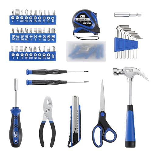 93-Piece Tool Kit, Small Starter Tool Set, Blue - view 2
