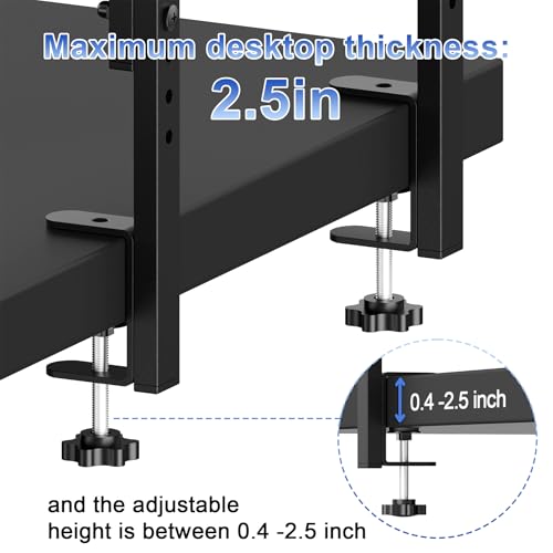 2 Tier Clamp on Desk Shelf - view 5