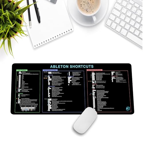 Ableton Shortcuts Mouse Pad – Perfect for Music Producers, Extended XXL Keyboard & Mouse Mat for Studio & DJ Setup, Essential Computer Accessories for Study, Work, and Reference Purposes KMH - view 6