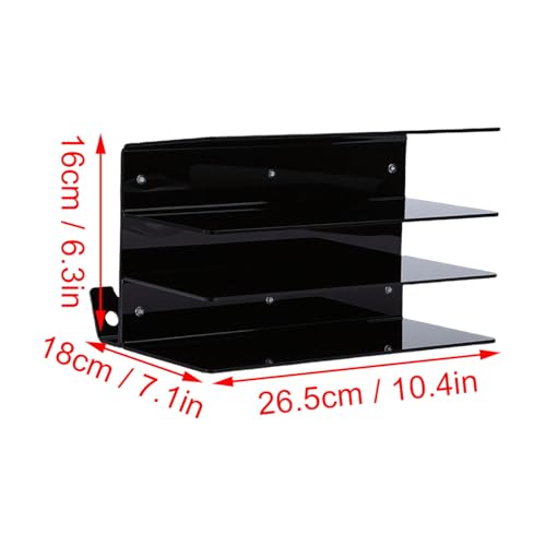 Keyboard Storage Rack, 3-Tier Vertical Acrylic Stand - view 5