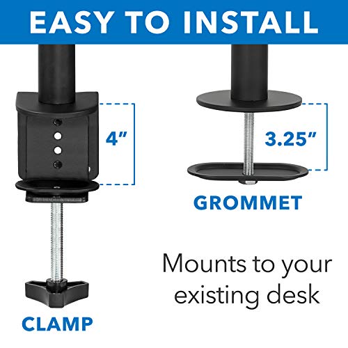 Mount-It! Dual Monitor Desk Mount, 17-32", 19.8 lbs Each - view 6