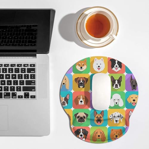 Ergonomic Mouse Pad with Wrist Support, Cute Dog - view 2