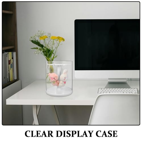 Desktop Rotating Display Box Plastic Figurine Case Xmas - view 3