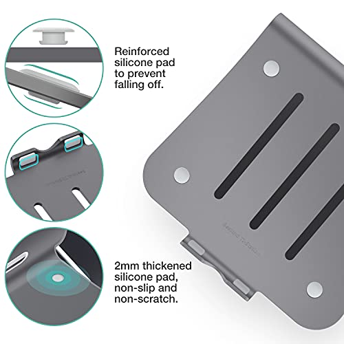 Laptop Stand Aluminum Cooling Computer Stand Holder for Apple MacBook Air Pro 11-16" Laptops (Gray) - view 4