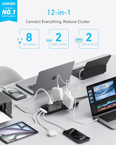 Power Strip, 900J Surge Protector, 35W Max - view 2