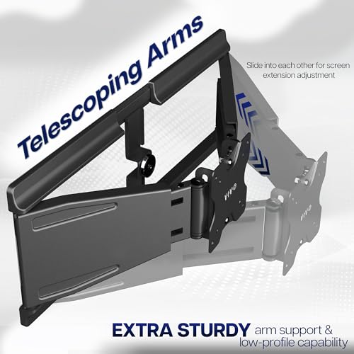 Black Telescoping Ultrawide Wall Mount, Up to 49" Screens, Mount-VWLP2 - view 5