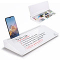 Small Desktop Whiteboard -Glass Dry Erase Board Computer Keyboard Stand White Board Surface Pad with Drawer, Desk Organizers with Accessories for Office, Home, School Supplies - White