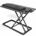 Single Top Keyboard and Mouse Riser, 24" Black Top