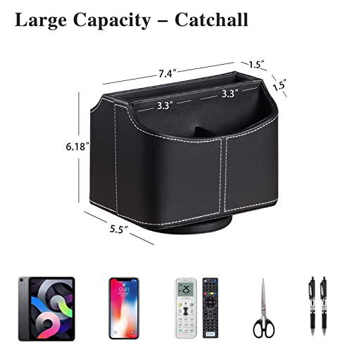 360° Rotatable Remote Control Holder,TV Remote Caddy for Nightstand Table - view 4