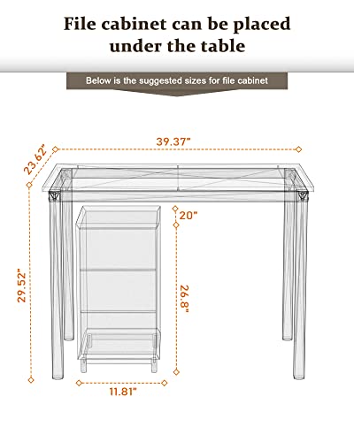 Computer Desk/Dining Table Office Desk Sturdy Writing for Home Office - view 3