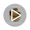 360 Rotating Bamboo Pen Holder for Desk, Art Supply Storage, Medium - view 7
