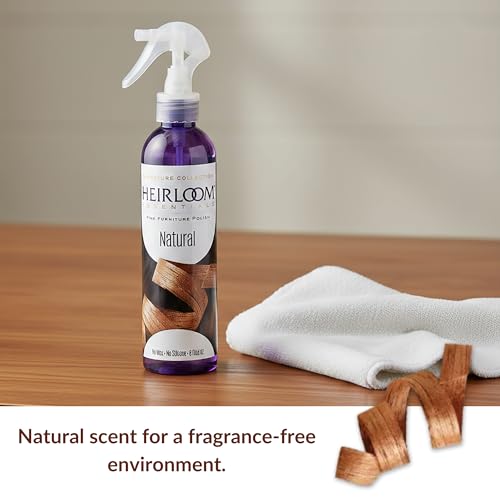 Two-Step Spotless Glass Cleaner Spray and Fine Furniture Wood Polish Combo for Multi-Surface Cleaning, Dusting and Furniture Care (Natural Unscented) - view 2