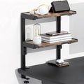 2 Tier Clamp on Desk Shelf (Wood)