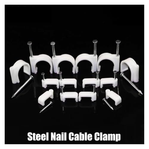 100pcs Round Steel Nail Cable Clamp - view 4