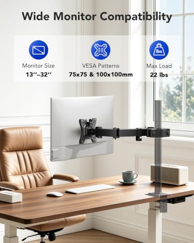 Pole Mount Monitor Arm for 13-32" Screens, Pole Not Included - view 2
