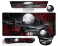 Japanese Ergonomic Mouse Pad with Wrist Rest, Large Desk Mat Set
