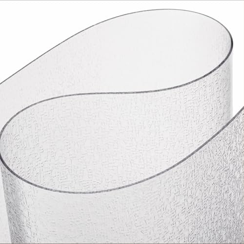 Clear Table Protector, USA Made, Safe, 12 x 20 Inch, 2mm Thick Pebble Textured Vinyl, Clear Desk Pad Mat for Writing Desk, Desk Blotter for Office Table