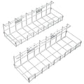 Cable Management Under Desk, White