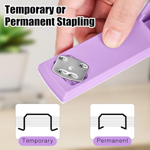 Stapler 25 Sheet Capacity with 1000 Staples and Staple Remover, Purple - view 4