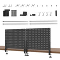 32 x 12 Inch Clamp On Desk Pegboard Complete Kit