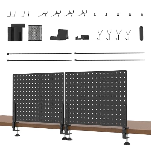 32 x 12 Inch Clamp On Desk Pegboard Complete Kit