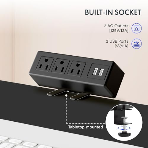 EN2 55"x28" Standing Desk with Power Strip Bundle - view 4