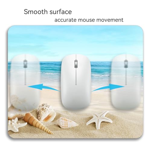 Beautiful Beach Mousepad Rubber Base Mouse Pad Non-Slip Mouse Mat for Office Desk Laptop Home Computer Mouse Pads - view 6