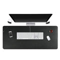 Desk Pad for Office Home 31" x 13",PU Leather Waterproof Large Desk Writing Mat Organizer,Multifunctional Ultra Thin Dual Use Desk Blotters Mouse Pad Protector … (Black)