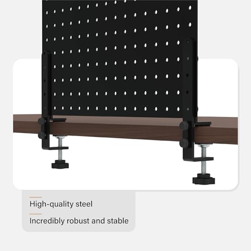 32 x 12 Inch Clamp On Desk Pegboard Complete Kit - view 4