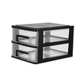 Plastic Drawer Storage Box Organizer Two Layer for Desktop