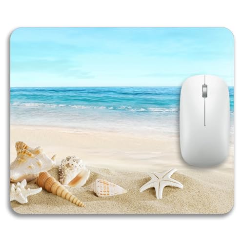 Beautiful Beach Mousepad Rubber Base Mouse Pad Non-Slip Mouse Mat for Office Desk Laptop Home Computer Mouse Pads - view 2