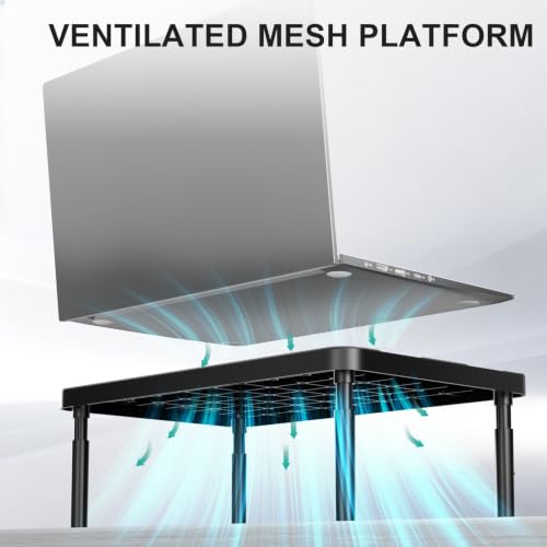 Computer Monitor Stand for Desk, Adjustable Laptop Riser, up to 44 lbs - view 4