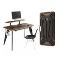 Desk Bundle - Walnut with Black Legs