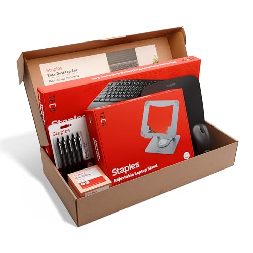 Easy Desktop Set, Keyboard, Mouse, Stand, Pens & Notes Bundle