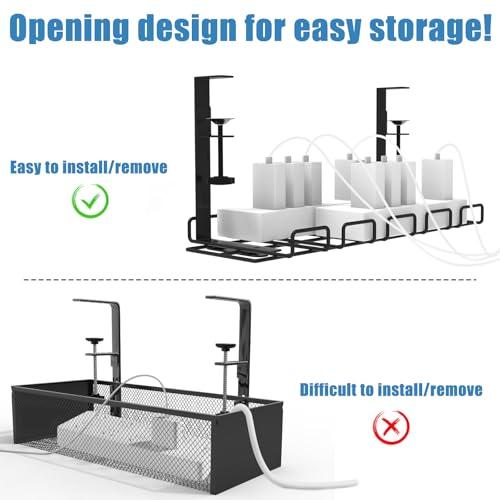 Under Desk Cable Management Tray with 52Pcs Different Essential Accessories - view 2