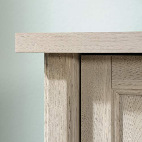 Costa Computer Desk with Storage Drawers, Home Office Desk, in Chalked Chestnut - view 4