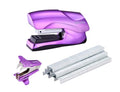 Heavy Duty Stapler Value Pack, 40 Sheet Capacity, Metallic Purple