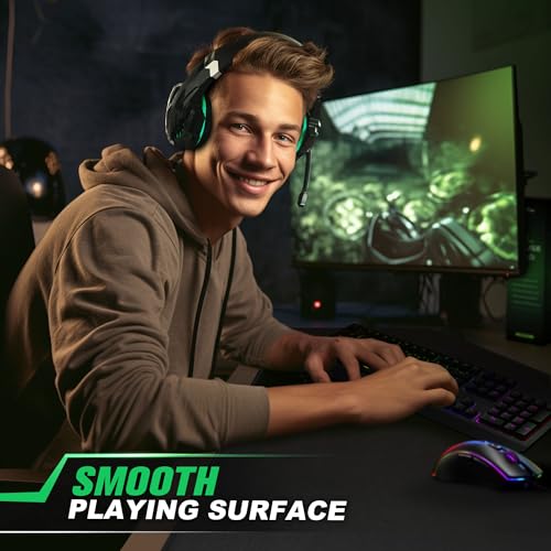 Huge 46”x17” 5mm Gaming Mouse Pad Large Mouse Pad for Desk Gaming Giant Black XXL Thick Long Extra Large Extended Big Gamer Desk Mat - view 7