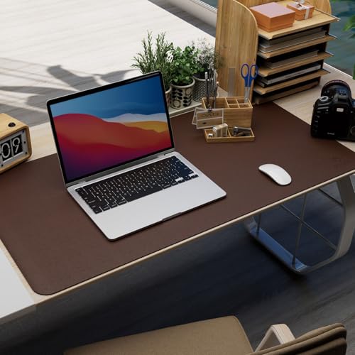 Desk Protector Mat and Pad for Office (Dark Brown, 15.7"x31.5") - view 4