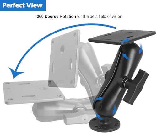 1.5" C Size Ball Monitor Mount, VESA 75x75mm, 360° Adjustable - view 5