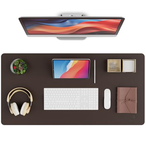Desk Protector Mat and Pad for Office (Dark Brown, 15.7"x31.5")
